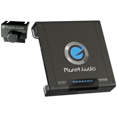 Planet AC1000.2 Mosfet 2 Channel Amplifer 1000 Watt Anarchy Series