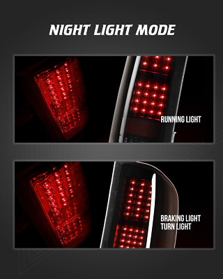 Smoke LED Tail Lights For 2007-2013 Chevy Silverado 1500/2500HD/3500HD - Black Housing 8 thumbnail image