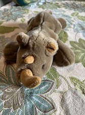 FAO Schwartz super soft brownWild Rhino 12  Stuffed Toy Plush