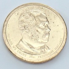 2012 P Chester Arthur 1 Dollar President United States Uncirculated Coin G841