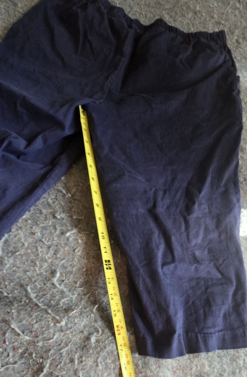 Vtg Liz and Me 0x blue capri pants View 4