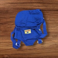 Build A Bear Blue Backpack Carrier with Adjustable Straps for plush bear
