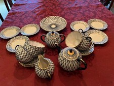 Lomonossow UdSSR Porzellan Teeservice - 22 teilig