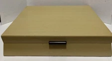 International Sterling MCM Vintage Wood Flatware Storage Box READ