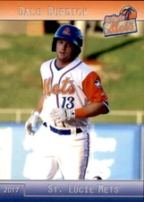 2017 St. Lucie Mets Grandstand #5 Dale Burdick Spring Hill Tennessee TN Card