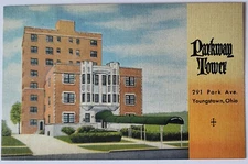 VTG 1950 PC PARKWAY TOWER APARTMENTS YOUNGSTOWN OH TEICH NOS NM/M *