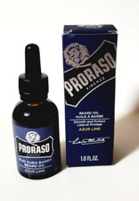 PRORASO Firenze Beard Oil Smooths  Protects  AZUR LIME  1 fl oz NEW  