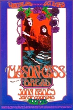 Mason & Cass Bread Fillmore Winterland Randy Tuten 1970 Concert Poster