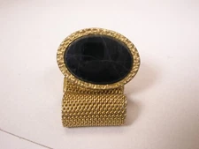 Lapis Lazuli Wraparound SINGLE Vintage Cuff Link replacement lost/broken zo62