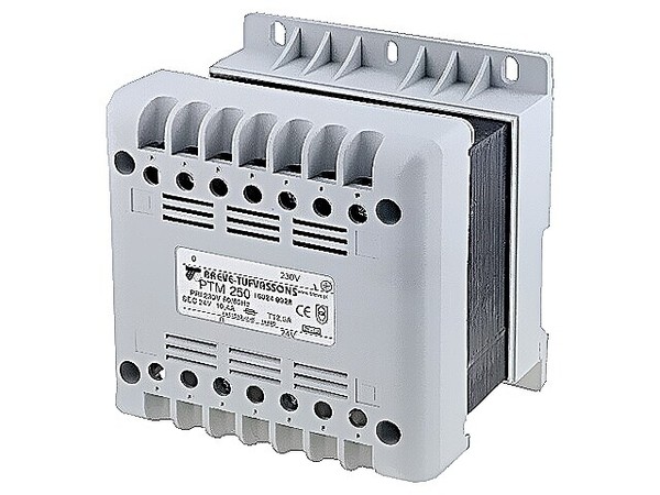 PTM250/400/230V Transformator: Netz 250VA 400VAC 230V Ausg: Klemmleiste 4,4Kg Br-image