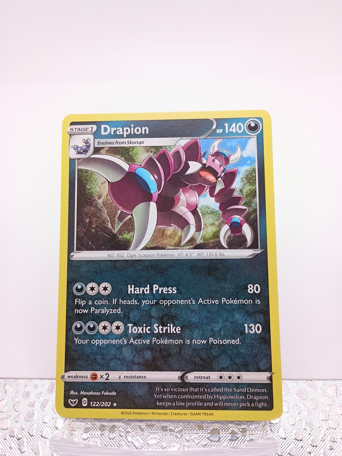 Drapion 122/202 - Sword & Shield - Rare - Pokemon Card TCG