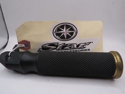 NOS YAMAHA V-STAR ROAD STRYKER CUSTOM BRASS PASSENGER FOOT PEGS 1TP-F74M0-V0