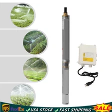 Submersible Pumps 3" OD Pipe 110V/60HZ 0.37KW 0.5HP Stainless Steel well pump