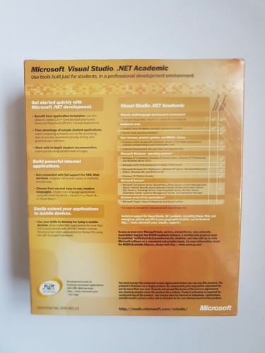 Microsoft Visual Studio .NET Professional 2003 (Retail) (1 User/s) - Full... - Picture 2 of 4