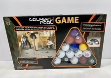 Club Champ Golfer’s Pool Game - 16 Golf Balls & Rack for Shooting Billiards