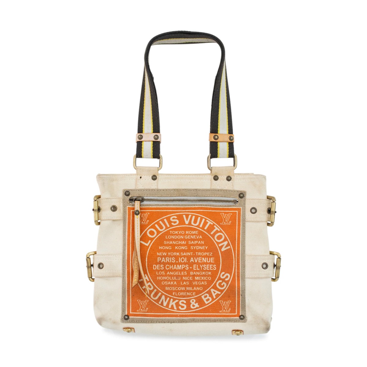 Vintage Louis Vuitton Limited Edition Toile Globe Shopper Tote Bag