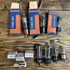 Lot of 13 Radio Vacuum tubes Tung Sol NOS