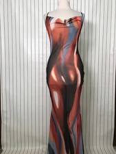 Shein Women's Multicolor Long Dress Sleeveless Size 6