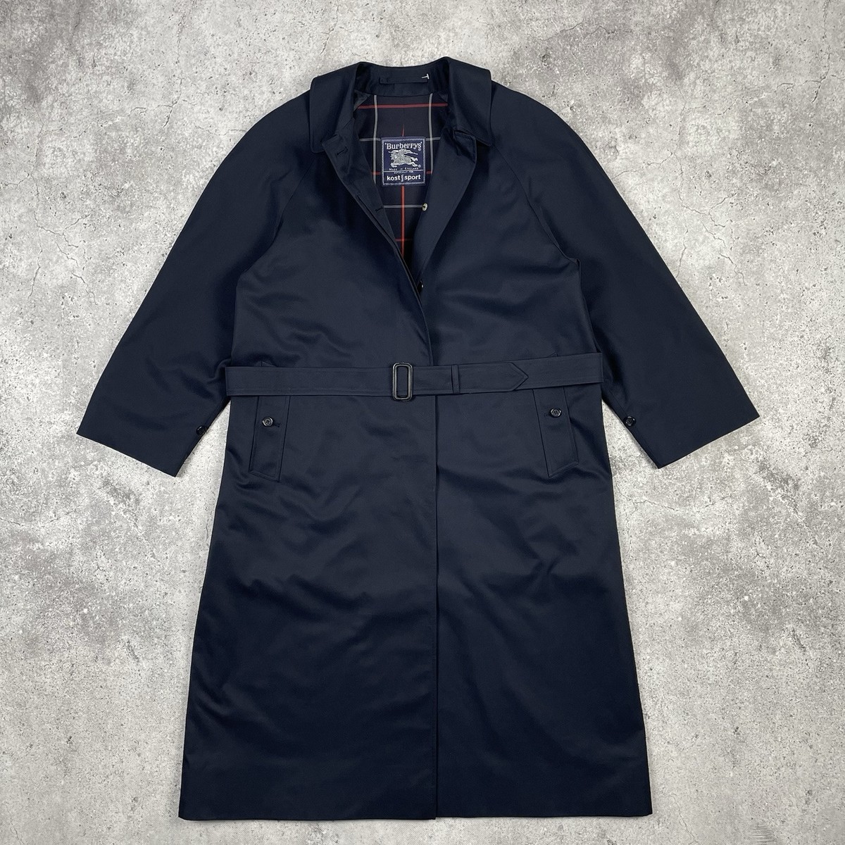 バーバリートレンチコート　ブラック　ネイビー　Burberrys.London Vintage Burberry Burberrys London Women's Trench Coat Navy