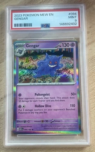 Gengar 094/165 PSA 9 : Scarlet & Violet 151 Holo Looks 💎