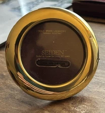 Seiden Solid Brass Round Mini Photo Frame 2.75 x 2.75 Small Picture Frame