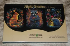 LEANIN TREE Night Garden 20 CARD ASSORTMENT #90821~20 Designs~Bright, Colorful~