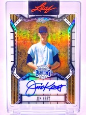 2025 Leaf Bronx Legacy NYC On-Card Auto JIM KAAT 1 of 1 Gold Foil Yankees SSP!!!