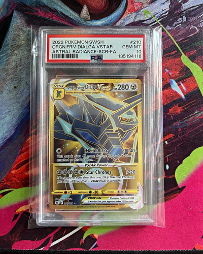 Pokemon TCG Origin Forme Dialga VSTAR 210/189 Astral Radiance PSA 10 Gem Mint