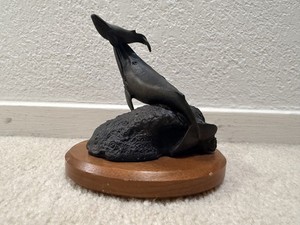 Dale Hanson Whale and Calf Bronze 5"x 6" Limited Ed 604/5000 Sitka Alaska