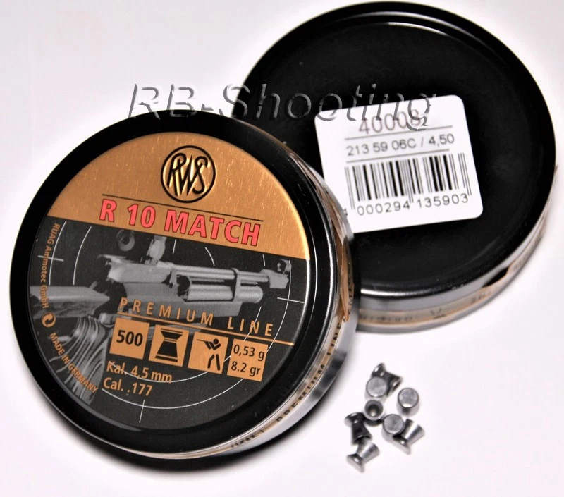 Diabolo - RWS R10 Match 0,53gr 4,50mm Kopfmaß 2500 Schuss - Ebay