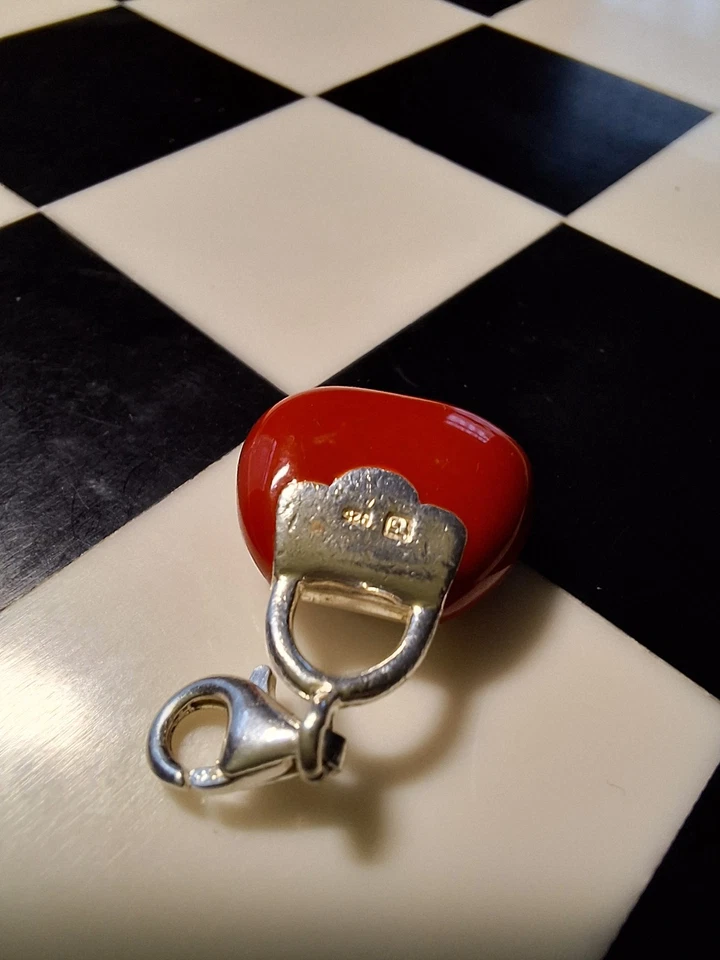 Bolso Thomas Sabo ❤️ Rojo Raro Bolso de Mano Compras 👜 Plata Dije Colgante Foto 3 de 3