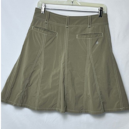 Athleta Women 4 Tan Whatever Pleated Stretch Pickleball Athleisure Skort 683674 - Picture 2 of 7