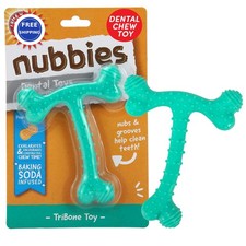 Arm  Hammer Nubbies T Bone Dental Dog Chew Toy 35 lb Peanut Butter Help