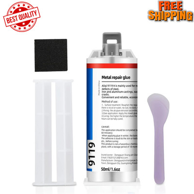 STRONGEST METAL STEEL ALUMINUM BOND PERMANENT FIX GLUE EPOXY COLD WELD SYSTEM
