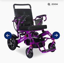 MobilityPlus+ Ultra-Light RangerXL Folding Power Wheelchair Purple