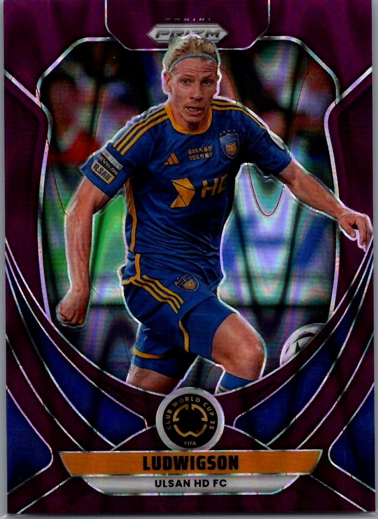 2025 Panini Prizm FIFA Club World Cup #190 Ludwigson Purple Seismic Prizms #/99