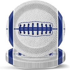 Best Qyeahkj 48PCS Cowboys Party Decoration American Football Paper Plates 7"