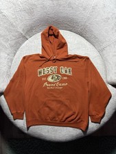 Mossy Oak Hoodie Mens XL Orange Brand Camo Jerzees Nublend Hunting Sweatshirt
