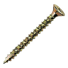 TurboGold PZ Double Countersunk Yellow Passivated Screw 4x50mm (200)