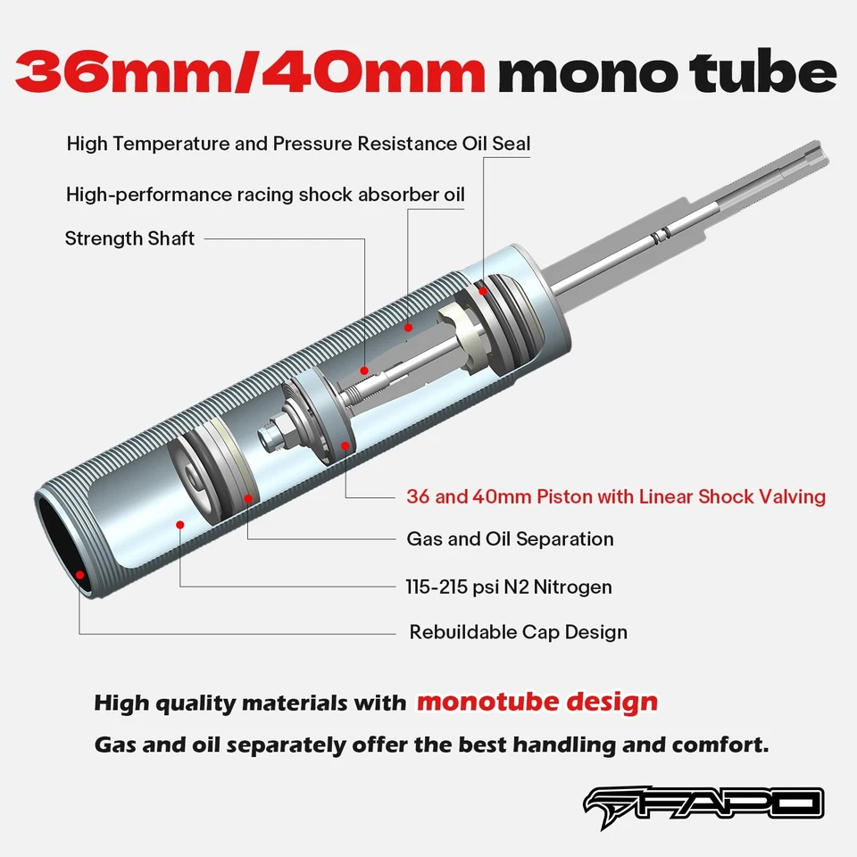 FAPO Coilovers Lowering Kits For HONDA ACCORD 03-07 CM/ACURA TSX 04-08 CL9 - Image 2 of 4