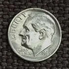 1985 D Dime Roosevelt, actual coin in picture, free shipping.