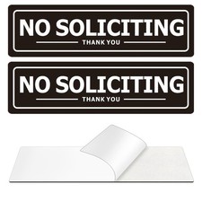 No Soliciting Sign for Door - Metal Signs for House Business and Office Wall ...