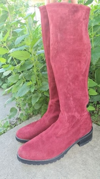 Women Peter Kaiser Boots Burgundy Suede 40