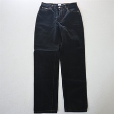 Calvin Klein 10 Vtg High Rise Black 100 Cotton Denim Womens Jeans