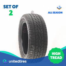 Set Of 2 Used 27555r20 Falken Wildpeak At3w A 113t - 8.532 Set Of 2 Used 27555r20 Falken Wildpeak At3w A 113t - 8.532