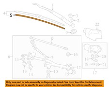 HONDA OEM 08-23 Accord Wiper Washer Components-Wiper Blade Refill 76622SMA004