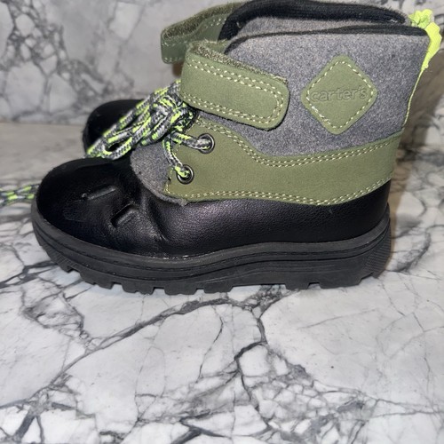 Carters Toddler Boys Size 9 Snow Boots Lace Up - Picture 1 of 4