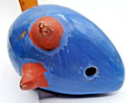 Tonala Mexico Folk Art Pottery Blue Bird Hand Painted Figurine  7” Vintage — photo 7