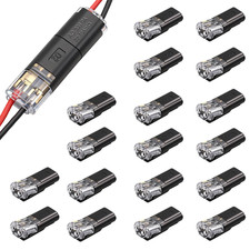Double Wire Plug In Connector,Low Voltage Wire Connector,2 Pin Led Light Stri...