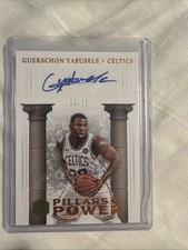 2017-18 Panini Cornerstones Pillars of Power Autographs Guerschon Yabusele  /75